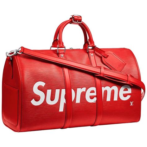 supreme lv red bag shoulder|louis vuitton supreme red.